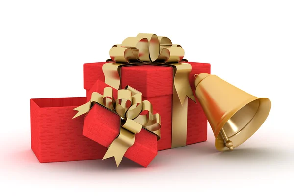 Set de regalo sobre fondo blanco. Imagen 3D —  Fotos de Stock