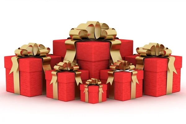 Cajas de regalo. Imagen 3D . —  Fotos de Stock
