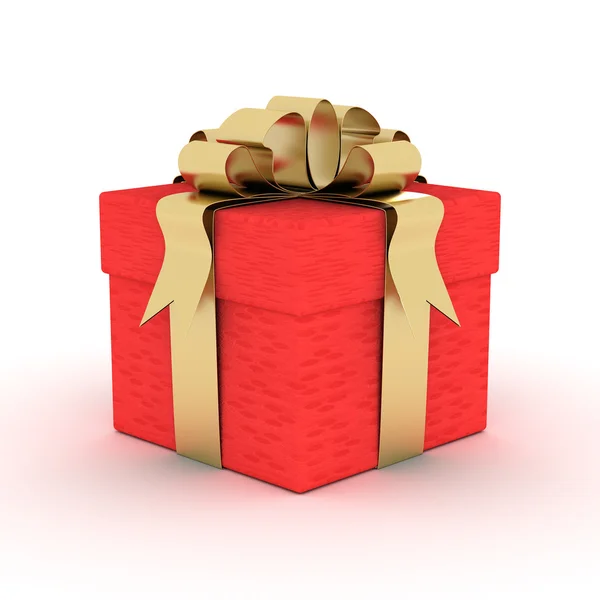 Caja de regalo. Imagen 3D . —  Fotos de Stock