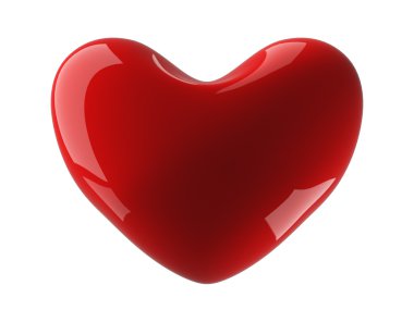 Isolated heart on a white background clipart