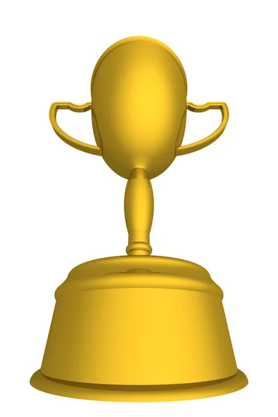 Złoty Puchar zwycięzcy. obraz 3d. — Zdjęcie stockowe