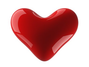 Isolated heart on a white background clipart