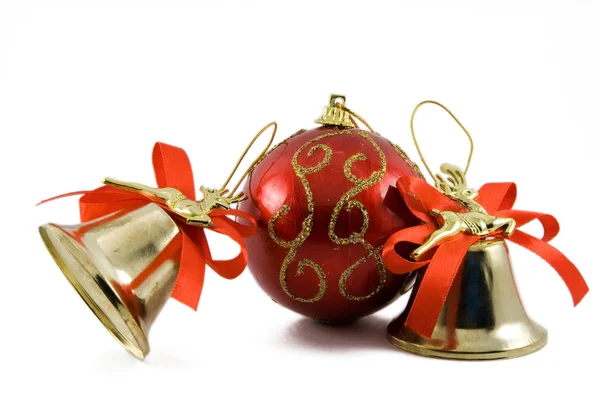 Two handbells and sphere — Stock Photo, Image