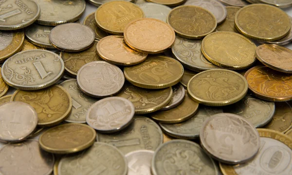 Ruské kovové mince — Stock fotografie