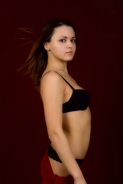 Ritratto della giovane ragazza sessuale — Foto Stock