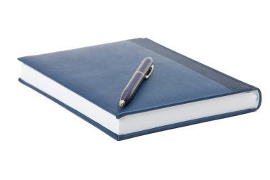 Notebook on a white background clipart