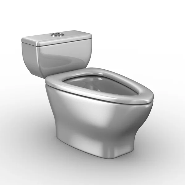 Toilet bowl on white background — Stock Photo, Image