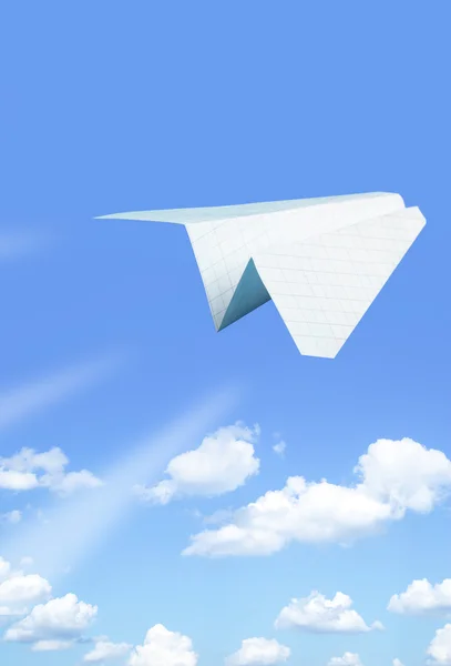 Paper plane flying — Stock Photo © Zoooom #1189578