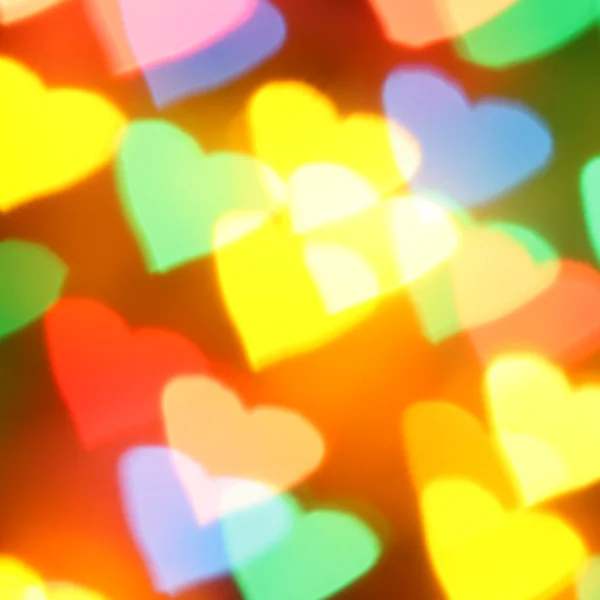 Colorful hearts bokeh — Stock Photo © Zoooom #1426951