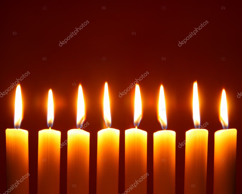 Eight alight candles — Stock Photo © Zoooom #1427055