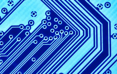 Blue circuit board macro