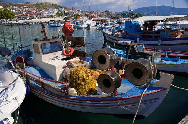 Stock image Traditional Greek small fishing boat.