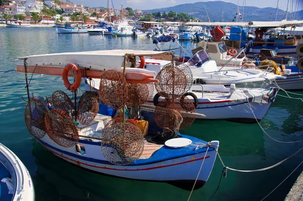 Traditional Greek small fishing boat. — Stock Photo, Image