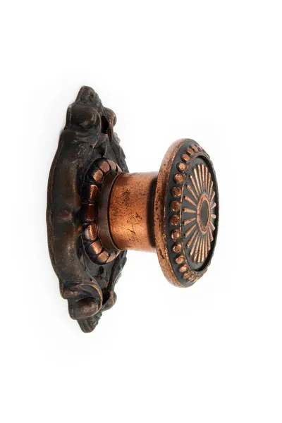 Bronze door knob on a white background — Stock Photo, Image
