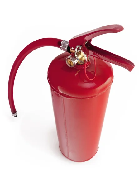 Красный огнетушитель — стоковое фото