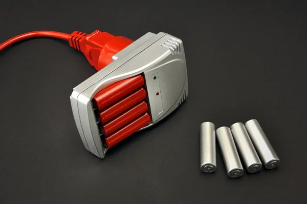 Batteries recharging — Stock Photo, Image