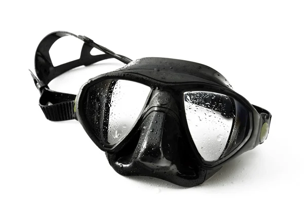 Чорний підводного плавання маска — стокове фото