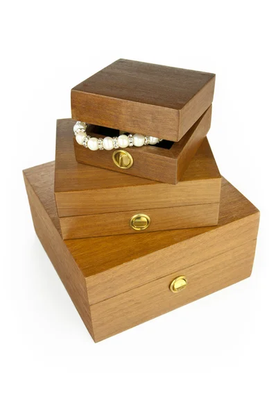 Boxes with jewelry — Stock Photo, Image