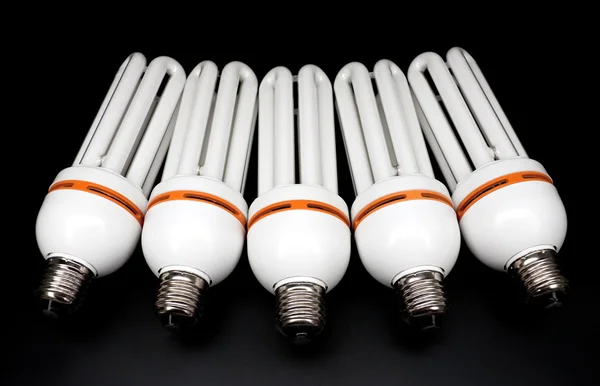 Energeticky úsporných zářivek — Stock fotografie