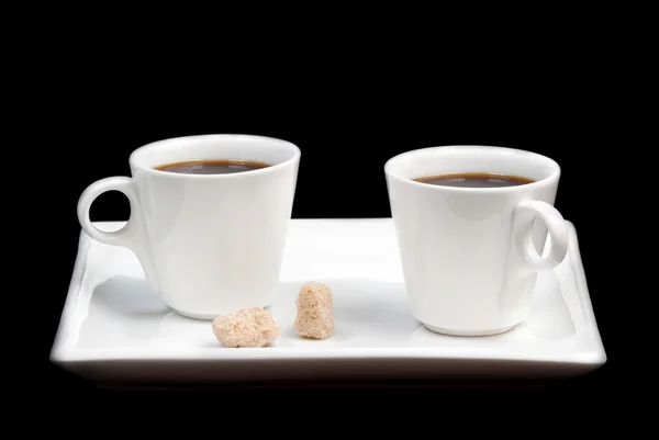 Twee koffie — Stockfoto