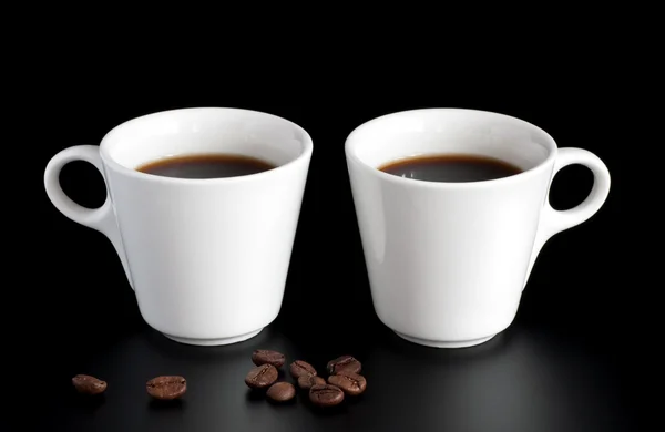 Två kaffe — Stockfoto