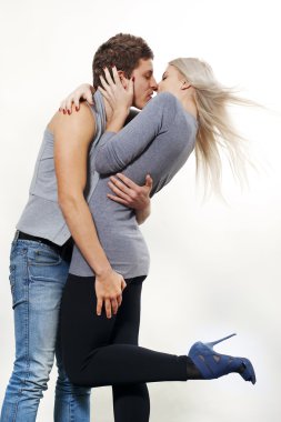 Passionate couple clipart