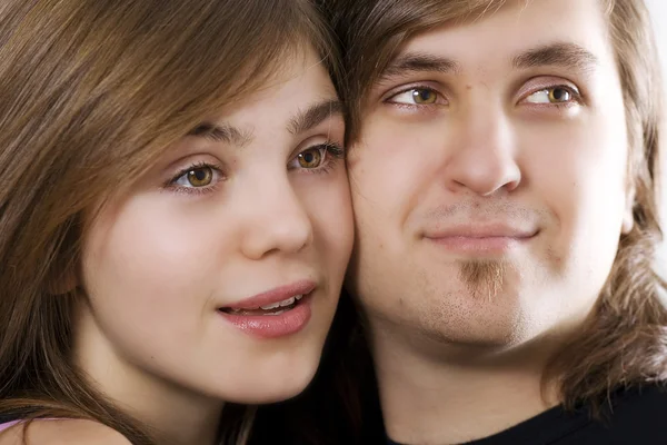 Close-up of attractive couple — Stock Photo, Image