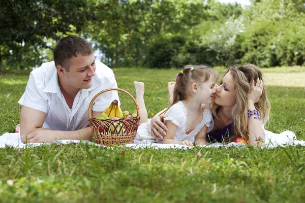 Family sharing moments together — Stock Photo, Image