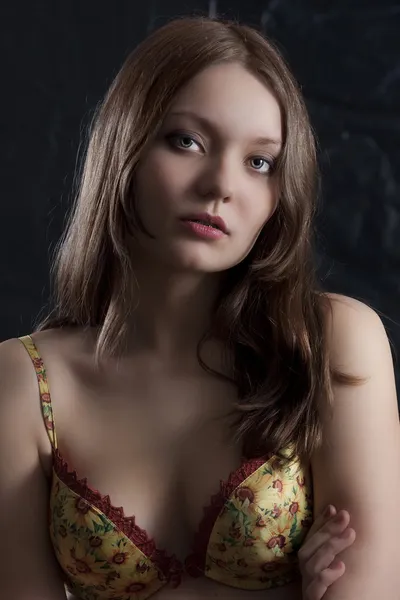 Model lingerie dragen — Stockfoto