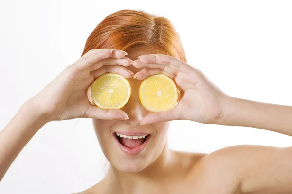 Lemon binoculars — Stock Photo, Image