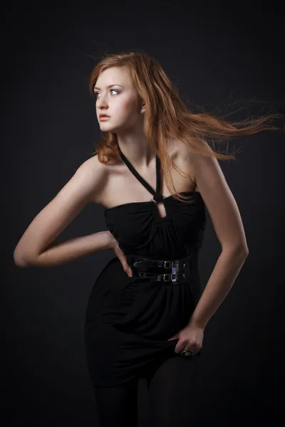 Young fashion model posing — Stock Photo, Image
