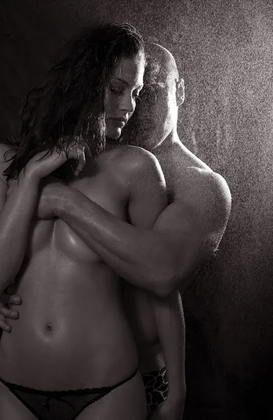 Çıplak erkek ve kadın aşık — Stok fotoğraf