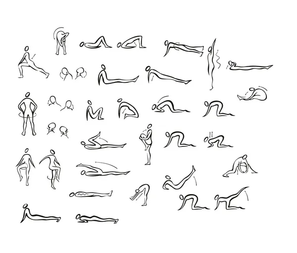 Doen yoga oefeningen — Stockfoto
