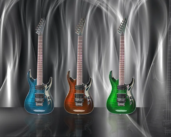 Elektrische gitaar ontwerp — Stockfoto
