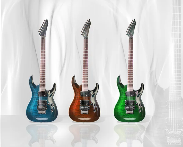 Diseño de guitarra eléctrica —  Fotos de Stock