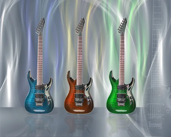 Elektrická kytara designu — Stock fotografie