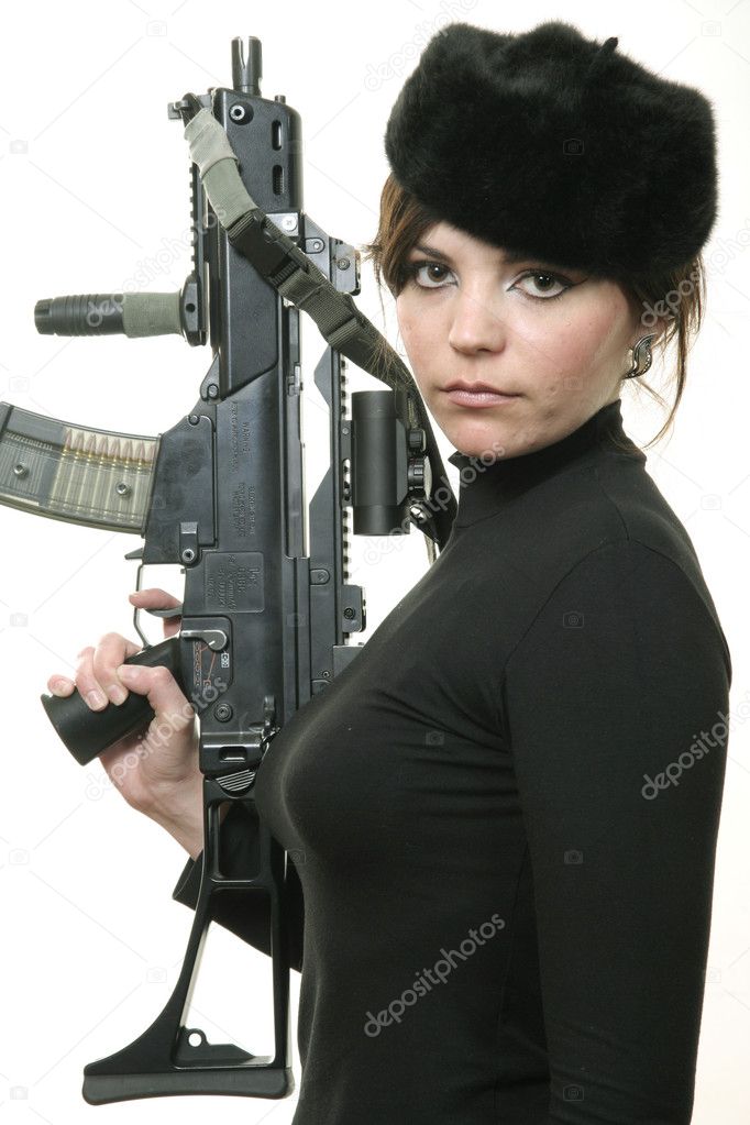 Sexy Spy with Gun
