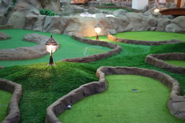 Mini golf park clipart