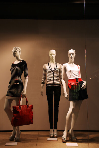 Fashion dress on mannequin