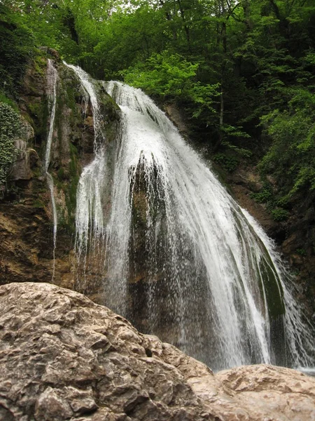 stock image Waterfall Jur-Jur, Ukraine, Crimea