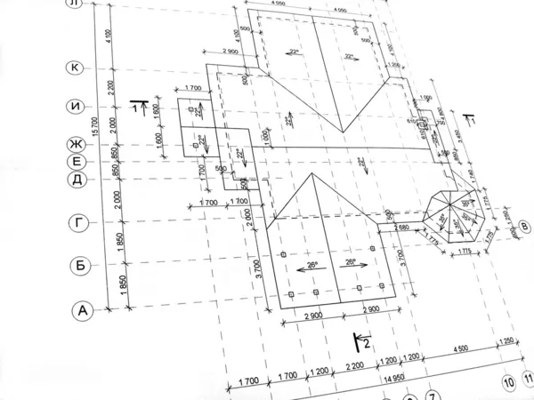 Construction drawings — Stock Photo, Image