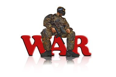 Paintball fighter 3 clipart