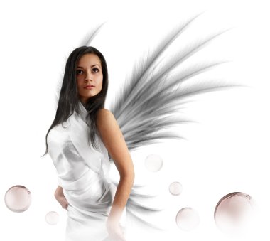 White angel clipart