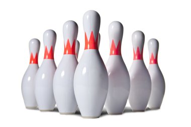 Bowling pins clipart