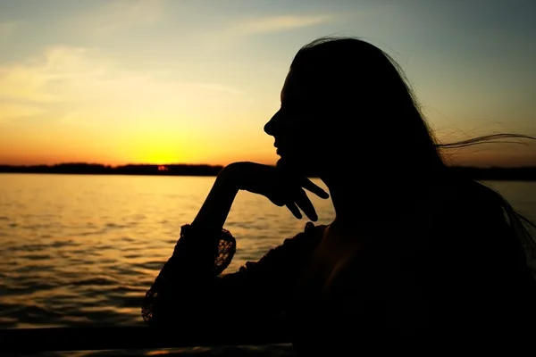 Chica puesta del sol 2 — Foto de Stock