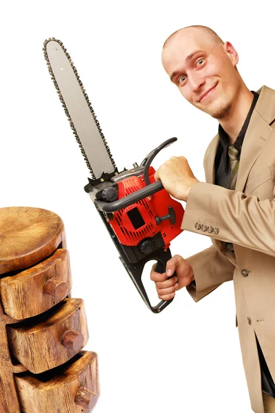 Chainsaw man — Stock Photo, Image