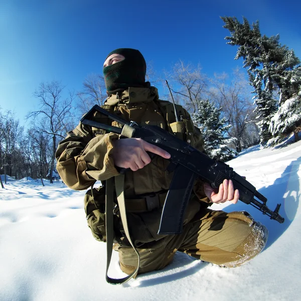 Російський солдат — стокове фото