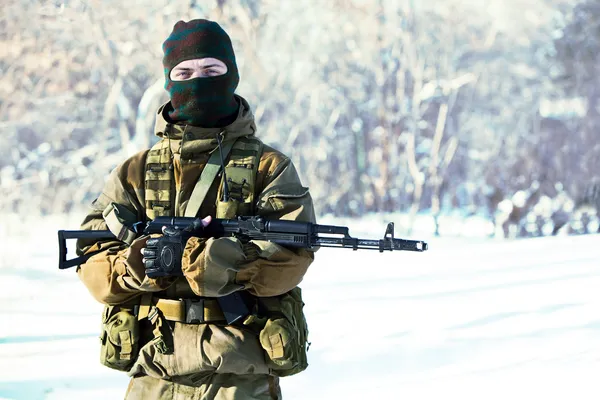 Soldato russo — Foto Stock