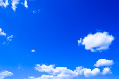 Day blue cloudly sky clipart