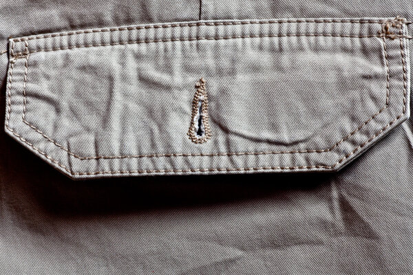Backdrop pocket on workwear jeans